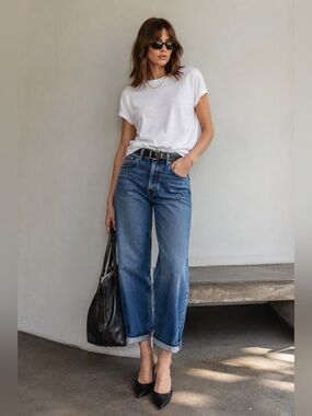 Citizens of Humanity Dahlia Bow Leg Baby Roll Jeans Brielle | Size 31 | NWT